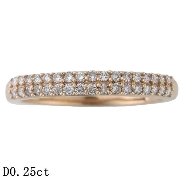 ダイヤモンド/0.25ct リング K18PG 14号