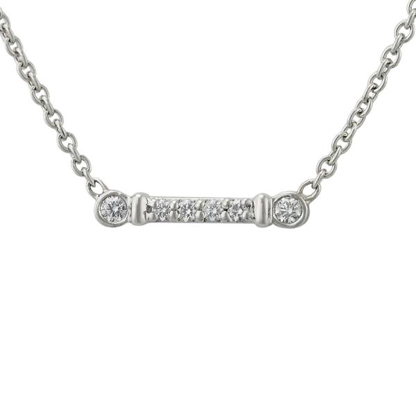 ティファニー ダイヤモンド フルール ド リス ネックレス Pt950