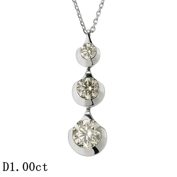 カシケイ ダイヤモンド/1.00ct アンフォゲッタブル ネックレス K18WG