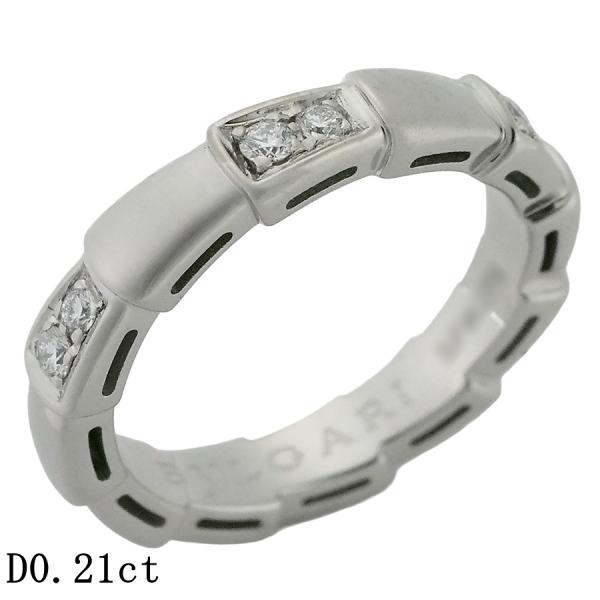 ブルガリ ダイヤモンド/0.21ct セルペンティ リング 353384 K18WG #47 箱・保...