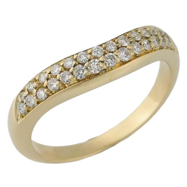 ブルガリ ダイヤモンド コロナ リング K18YG 7号