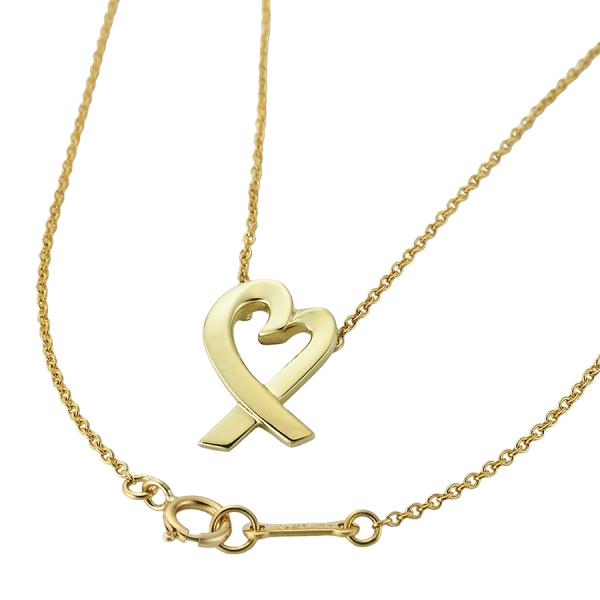 ティファニー パロマ・ピカソ ラビングハート スモール ネックレス K18YG
