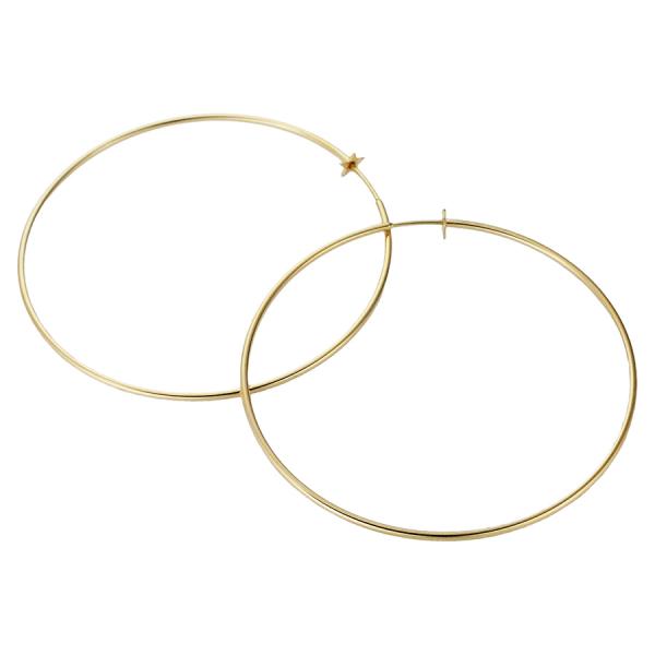 スタージュエリー フープ ピアス K18YG