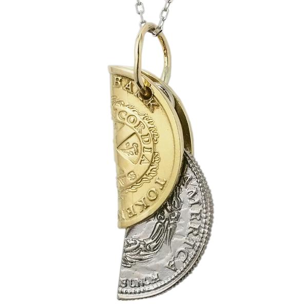 シンパシーオブソウル コイン ネックレス K18WG /K18YG