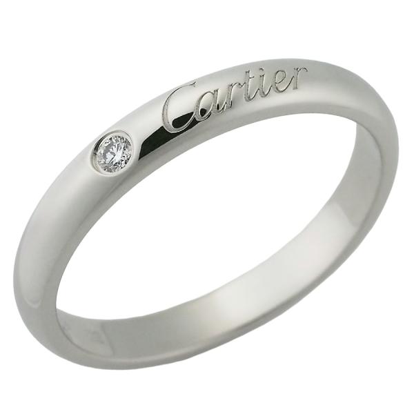 CARTIER 1粒ダイヤモンド C ドゥ カルティエ ウェディング リング CRB4232252 ...