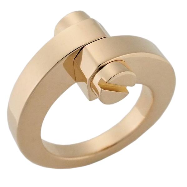 カルティエ メノット リング K18PG #48 証明書付