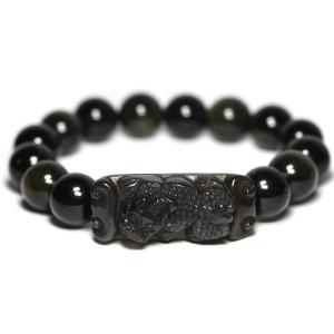 貔貅 ヒキュウ 水晶 素彫り 10mm玉 雄 オス 雌 メス ペアブレスレット