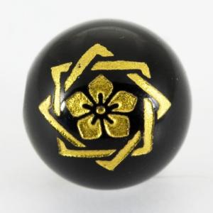 タイガーアイ18mm 金彫り 五爪龍 彫刻 一粒売りビーズ 天然石 