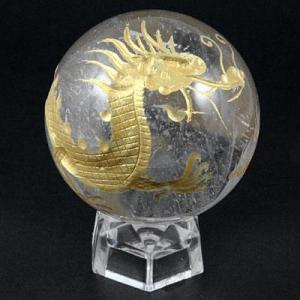 麒麟 きりん 水晶素彫り 8mm 穴あり一粒売りビーズ 天然石