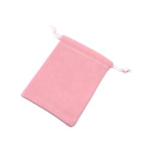 ポーチ ピンク 小サイズ 高級感たっぷりのスエードタッチ巾着袋（長方形型） 1枚売り アクセサリーや小物入れに / パワーストーンの専門店インペリアルオーラ