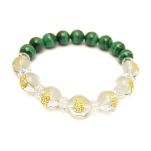 ☆こーりん様！レッド　ゴールド　ルチル ブレス　財福大黒宝珠⑩！良縁引き寄せ 最強運石金針水晶＋七福神大黒天 当選の奇跡を起こす開運ストラップ