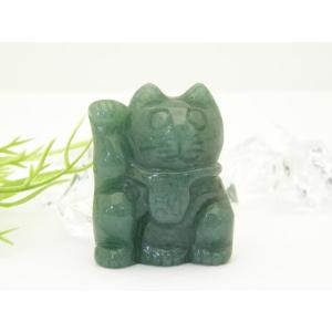 ローズクォーツ 招き猫 右手招き 財運 天然石 パワーストーン プチ