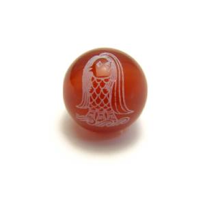 麒麟 きりん 水晶素彫り 8mm 穴あり一粒売りビーズ 天然石