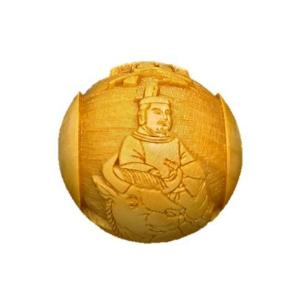 20mm 水晶金彫り四神獣＆ホワイトハウライト 大玉ブレスレット 数珠