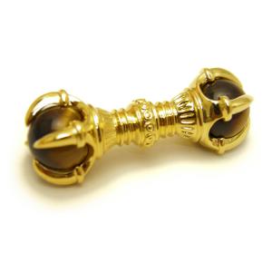 五鈷杵 ごこしょ バジュラ 柄付き 水晶 約40mm 1個売り 密教 チベット