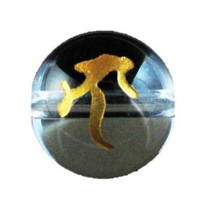 ナー 龍神 水晶 金字 水晶梵字玉 12mm 手作りにオススメ 天然石