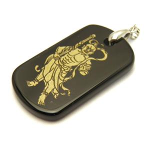 日本の神様シリーズ 天之御中主神 オニキスプレート ペンダントトップ