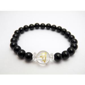 ソ 弁財天 水晶梵字玉 12mm ブレスレット 天然石 パワーストーン プチギフト 転勤 退職 お礼...