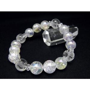 水晶 ピンク色入り 四神獣手彫り玉セット 彫刻ビーズ 12mm玉