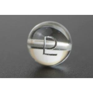 占星術 冥王星 水晶 銀彫り 12mm 彫刻 一粒売りビーズ 天然石 風水 パワーストーン