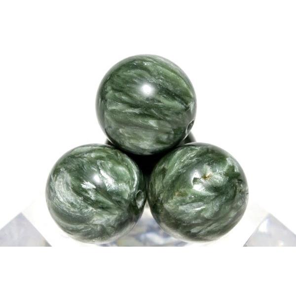 丸ビーズ セラフィナイト 10mm 穴あり一粒売りビーズ ロシア産 天然石 パワーストーン