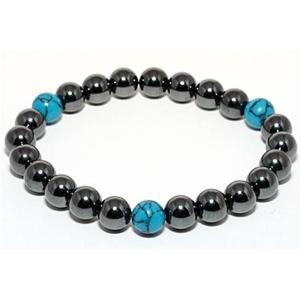 ENDLESS_8mmブレスレット 磁気ヘマタイト シンプルブレスレット 8mm玉