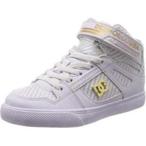 DC SHOES ディーシー 子供用 運動靴　キッズスニーカー DK191011 YOUTH PURE HIGH-TOP SE EV SN WHT 19cm｜imperialsurf