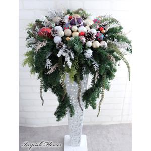 造花 アレンジメント クリスマス アーティフィシャルフラワー  豪華 B-417