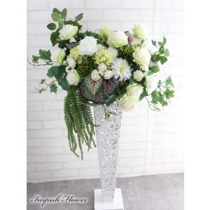 造花 スタンド アレンジメント アーティフィシャルフラワー  豪華 B-430