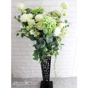 造花 スタンド 大きい アレンジメント 豪華 アーティフィシャルフラワー 高級 B-455