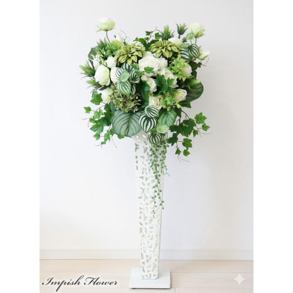 造花 スタンド 開店祝い スタンド花 高級造花 大きい アレンジメント 豪華 アーティフィシャルフラ...
