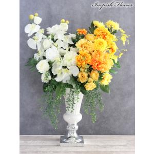 造花 インテリア 胡蝶蘭 開店祝い アーティフィシャルフラワー おしゃれ アレンジメント 豪華 B-...