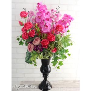 胡蝶蘭 造花 インテリア 開店祝い アーティフィシャルフラワー 高級 おしゃれ アレンジメント 豪華...