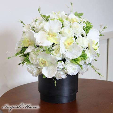 胡蝶蘭 造花 インテリア 大きい アーティフィシャルフラワー 高級 おしゃれ フラワーアレンジメント...