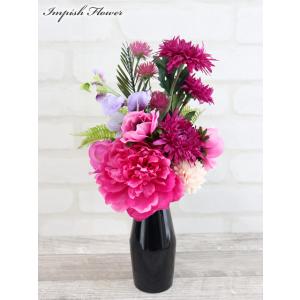 造花 仏花 お供え お供え花 高級造花 アレンジメント フラワーアレンジメント アートフラワー M-...