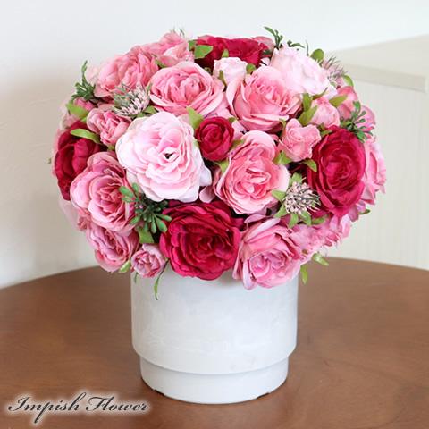 造花 インテリア 卓上 フラワーアレンジメント アーティフィシャルフラワー 高級 アレンジメント 豪...