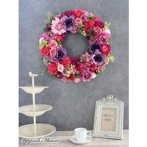 造花 リース 豪華 特大 大型 大きい アート...の詳細画像2