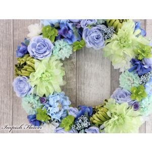 造花 リース 玄関 壁掛け フラワーリース 豪...の詳細画像1