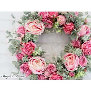 造花 リース バラ 豪華 特大 大型 大きい ...の詳細画像1