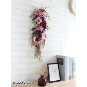 壁掛け 造花 リース 豪華 おしゃれ スワッグ...の詳細画像2