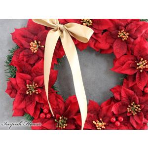クリスマスリース 玄関 おしゃれ 造花 豪華 ...の詳細画像3
