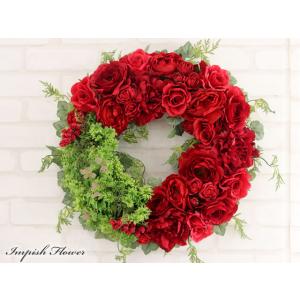 造花 リース 壁掛け 特大 アートフラワー インテリア アレンジメント  W-486