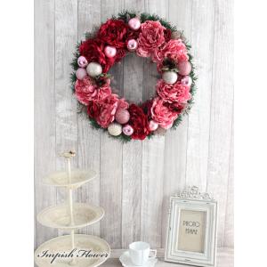 クリスマスリース 玄関 造花 クリスマス リー...の詳細画像2