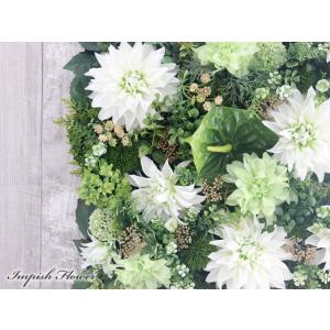 造花 リース 壁掛け アーティフィシャルフラワ...の詳細画像1
