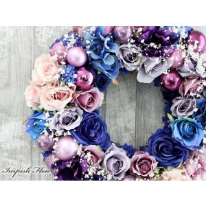 クリスマスリース 玄関 造花 クリスマス リー...の詳細画像1