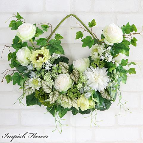 造花 壁掛け インテリア リース アーティフィシャルフラワー 特大 豪華 アレンジメント  W-79...