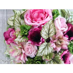 造花 壁掛け リース 玄関 豪華 おしゃれ イ...の詳細画像1