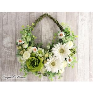 リース 造花 壁掛け インテリア 高級造花 豪華 おしゃれ W-902