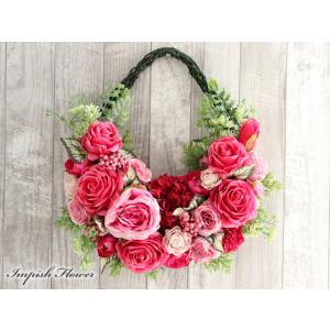 リース 造花 壁掛け インテリア 高級造花 豪華 おしゃれ W-903