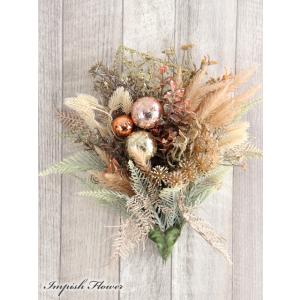 クリスマススワッグ 造花 壁掛け クリスマスリース スワッグ フラワーアレンジメント W-966